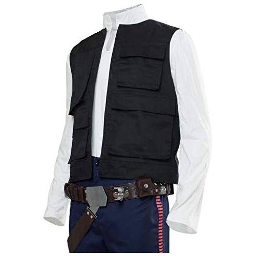  할로윈 용품Cosplaysky Mens Halloween Vest for Han Solo Costume Belt Compatible Droid Caller Canister