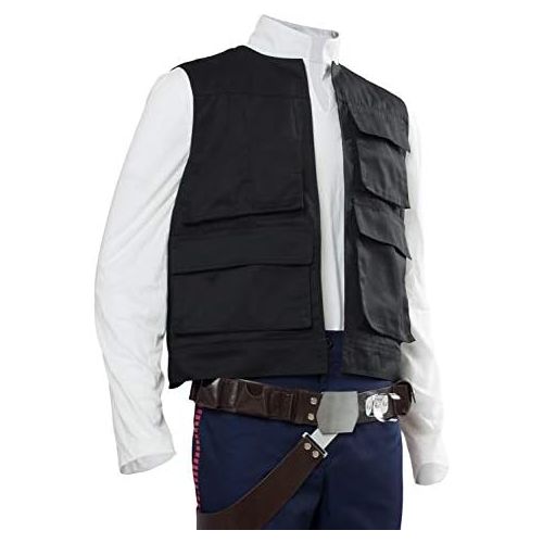  할로윈 용품Cosplaysky Mens Halloween Vest for Han Solo Costume Belt Compatible Droid Caller Canister