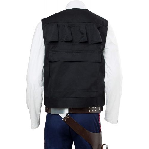  할로윈 용품Cosplaysky Mens Halloween Vest for Han Solo Costume Belt Compatible Droid Caller Canister