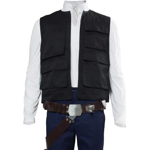  할로윈 용품Cosplaysky Mens Halloween Vest for Han Solo Costume Belt Compatible Droid Caller Canister