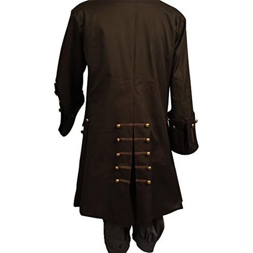  할로윈 용품CosplaySky Halloween Pirate Costume Pirates of The Caribbean Jack Sparrow Outfit