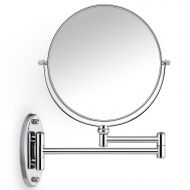 Cosprof Bathroom Mirror 10X/1X Magnification Double-sided 8 Inch Wall Mounted Vanity Magnifying Mirror Swivel, Extendable and Chrome Finished