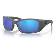 Costa Del Mar Man Sunglasses Matte Gray Frame, Blue Mirror Lenses, 62MM