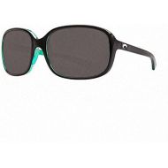 Costa Del Mar Costa Shiny Black KiwiGray Riverton 580P Sunglasses