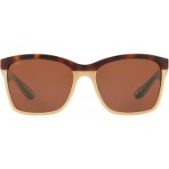 Costa Del Mar Anaa Sunglasses Shiny Olive Tort on BlackBlue Mirror 580Plastic