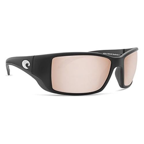  Costa Del Mar Blackfin Sunglasses Matte BlackCopper Silver Mirror 580Glass
