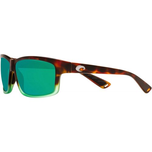  Costa Del Mar Costa del Mar Cut Polarized Iridium Square Sunglasses, Matte Tortuga Fade, 60.6 mm