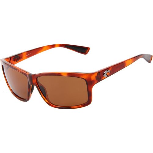  Costa Del Mar Costa del Mar Cut Polarized Iridium Square Sunglasses, Matte Tortuga Fade, 60.6 mm