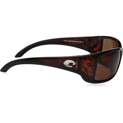  Costa Del Mar Blackfin Sunglasses - Tortoise Frame - Green Mirror 580G Lens