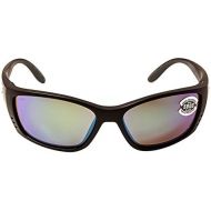 Costa Del Mar Sunglasses - Fisch- Glass  Frame: Black Lens: Polarized Green Mirror Wave 580 Glass