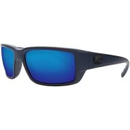 Costa Del Mar Fantail TF14OBMGLP Unisex Midnight Blue Frame Blue Mirror Lens Wrap Sunglasses