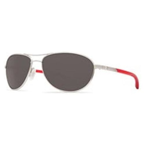  Costa Del Mar KC 580P KC, Palladium with Crystal Red Temples Gray, Gray