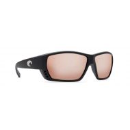 Costa Del Mar Tuna Alley Sunglasses Matte Black/Copper Silver Mirror 580Glass