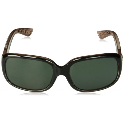  Costa Del Mar Gannet Sunglasses Shiny Black Hibiscus/Gray 580Glass