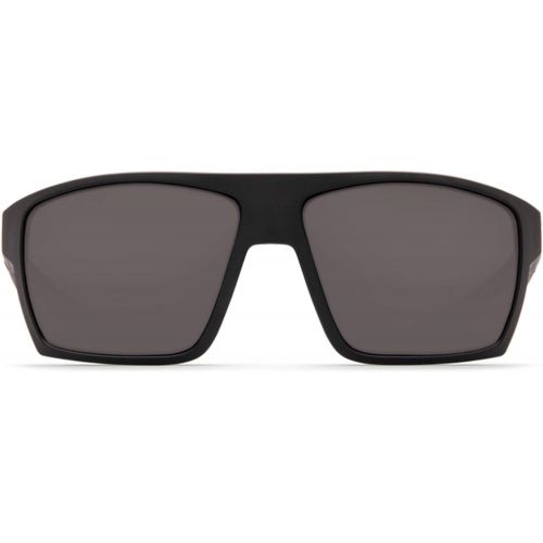  Bloke Sunglasses in Matte Black & Matte Gray with Gray Polarized Glass Lenses by Costa del Mar