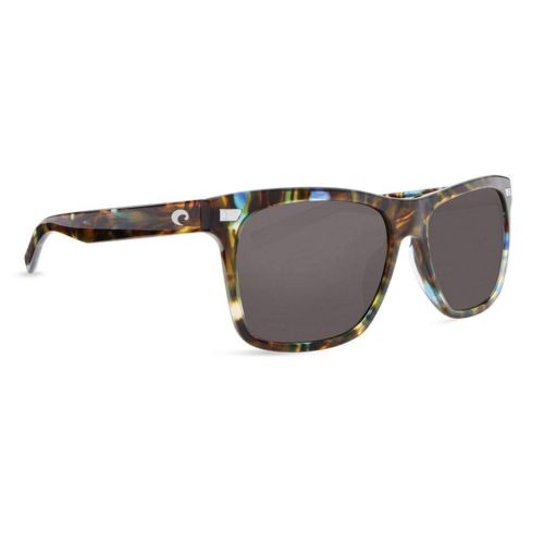  Costa Del Mar Aransas Sunglasses Shiny Ocean Tortoise/Gray 580Glass, One Size