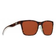 Costa Del Mar Costa Panga Sunglasses - Shiny Tortoise/Seafoam/Crystal Frame - Copper 580P Poly Polarized lens