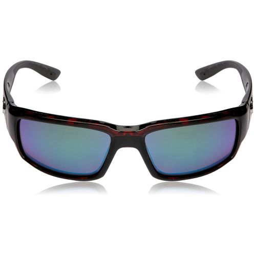  Costa Del Mar Costa del Mar Unisex-Adult Fantail TF 11 OBMGLP Polarized Iridium Rectangular Sunglasses