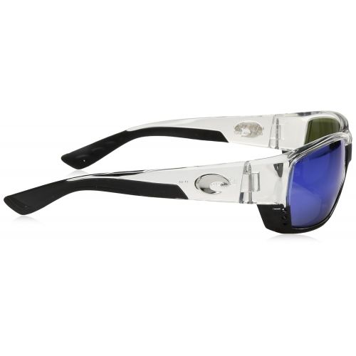  Costa Del Mar Costa del Mar Unisex-Adult Tuna Alley TA 25 OBMGLP Polarized Iridium Wrap Sunglasses