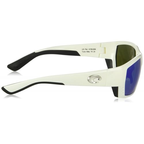  Costa Del Mar Costa del Mar Unisex-Adult Tuna Alley TA 25 OBMGLP Polarized Iridium Wrap Sunglasses