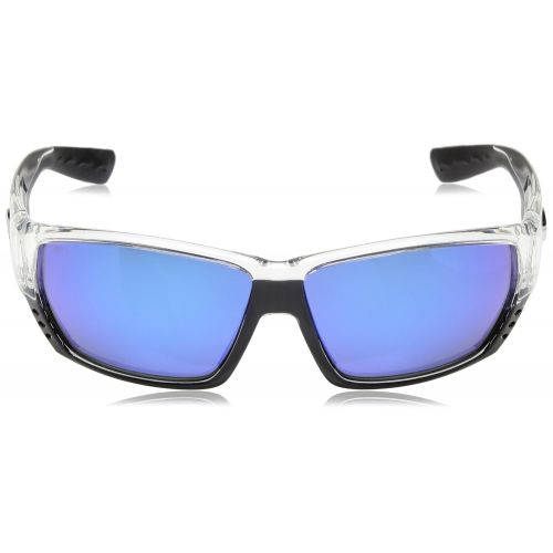  Costa Del Mar Costa del Mar Unisex-Adult Tuna Alley TA 25 OBMGLP Polarized Iridium Wrap Sunglasses