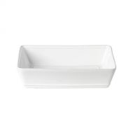 COSTA NOVA Friso Collection Stoneware Ceramic Rectangular Baker Medium 11.75x8.75, White: Kitchen & Dining