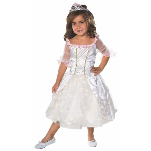  Costume Childs Fairy Tale Princess Costume with Fiber Optic Light Twinkle Skirt Small