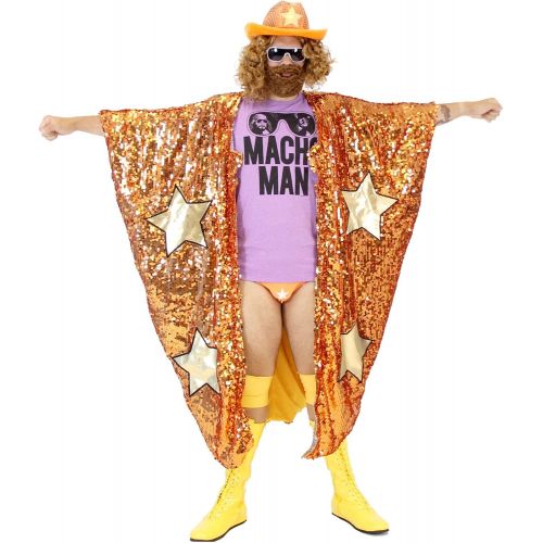  할로윈 용품Costume Agent WWE Randy Savage Macho Man Madness Sequin Costume Cape