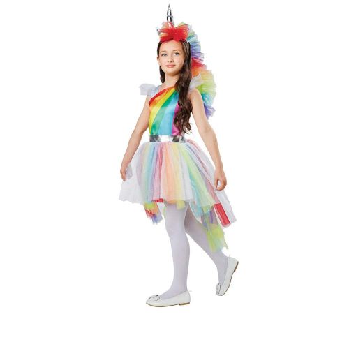  Costume Magic Girls Rainbow Unicorn Princess Dress Up Costume