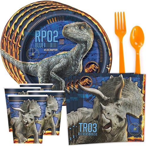  Costume SuperCenter Jurassic World: Fallen Kingdom Standard Tableware Kit (Serves 8)