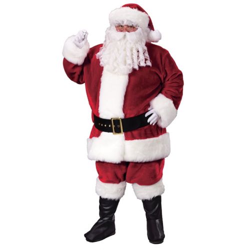  Fun World Crimson Plus Santa Suit Adult Costume