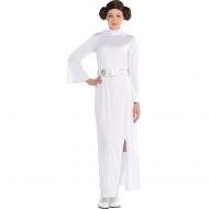 Costumes USA Star Wars Princess Leia Costume for Adults, Size Medium, Includes a Dress, a Wig, a Belt, and a Hood