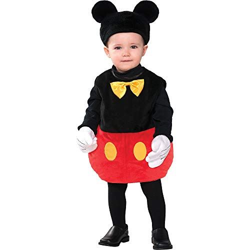  Costumes USA Mickey Mouse Costume for Babies, Includes a Bodysuit, a Hat with Ears, and Gloves