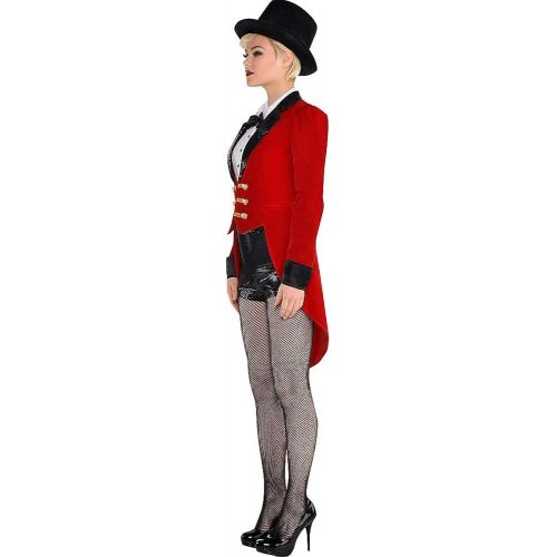  할로윈 용품Costumes USA Amscan Circus Ringmaster Costume for Adults, Includes a Bodysuit, and a Red Jacket