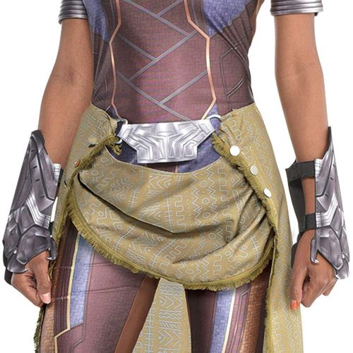  할로윈 용품Costumes USA Black Panther Shuri Costume for Women, Includes a Catsuit, Armbands, Gloves, and a Sash Belt