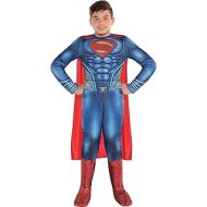 할로윈 용품Costumes USA Justice League Part 1 Superman Muscle Costume for Boys, Includes a Padded Jumpsuit and a Cape