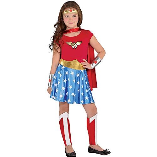  할로윈 용품Costumes USA Wonder Woman Costume for Girls, Includes a Dress, a Headband, Leg Warmers, a Cape, and More