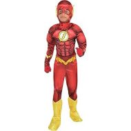 할로윈 용품Costumes USA DC Comics: The New 52 The Flash Muscle Costume for Boys, Includes a Padded Jumpsuit and a Mask