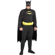 Costumes USA Batman Halloween Costume for Men, Standard Size, Includes Jumpsuit, Mask, Cape and More