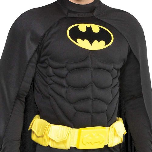  할로윈 용품Costumes USA Batman Halloween Costume for Men, Standard Size, Includes Jumpsuit, Mask, Cape and More