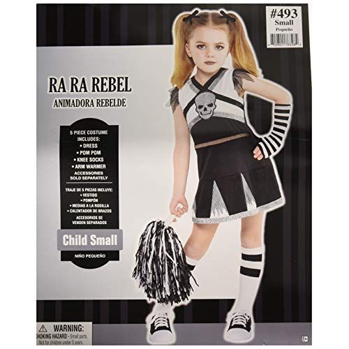  할로윈 용품Costumes USA Amscan Rah Rah Rebel Cheerleader Halloween Costume for Girls, Includes Arm warmer, Socks, Pom-Pom