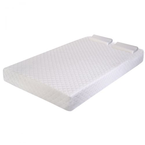 코스트웨이 Costway Queen Size 10 Memory Foam Mattress Pad Bed Topper 2 FREE Pillows