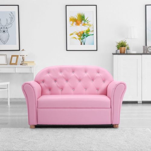코스트웨이 Costway Kids Sofa Princess Armrest Chair Lounge Couch Children Toddler Gift