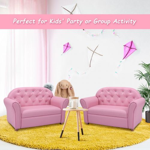 코스트웨이 Costway Kids Sofa Princess Armrest Chair Lounge Couch Children Toddler Gift