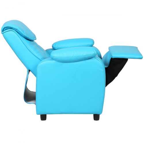 코스트웨이 Costway Kid Recliner Sofa Armrest Chair Couch Children Living Room Furniture Home Blue