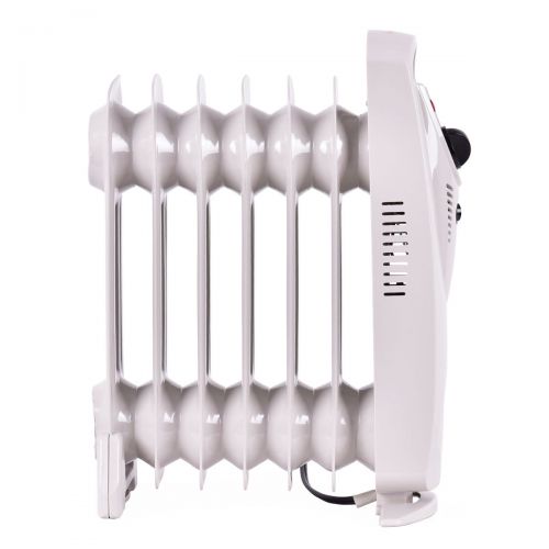 코스트웨이 Costway Portable 700W Electric Oil Filled Radiator Heater Thermostat Room Radiant Heat