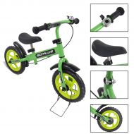 Costway Goplus 12 Green Kids Balance Bike Children Boys & Girls with Brakes and Bell Exercise