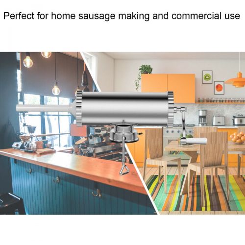 코스트웨이 Costway 3L Manual Sausage Stuffer Maker Meat Filler Machine w Suction Base Commercial