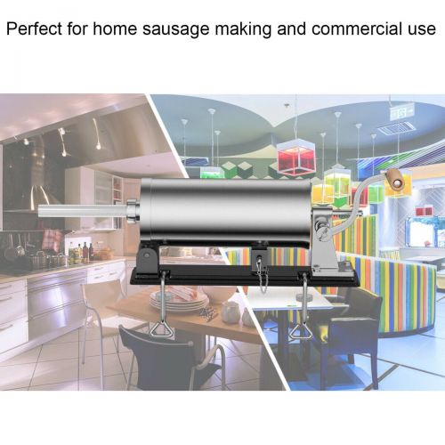 코스트웨이 Costway 3.6L Sausage Stuffer Maker Meat Filler Machine Stainless Steel Commercial