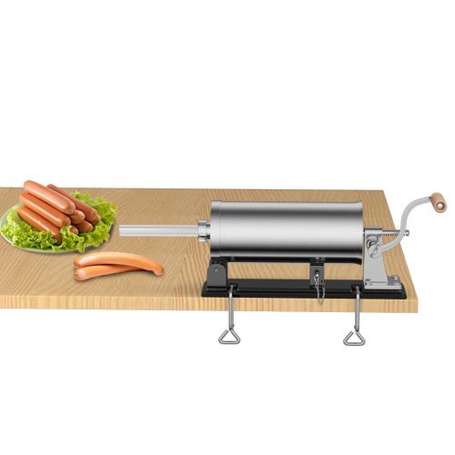 코스트웨이 Costway 3.6L Sausage Stuffer Maker Meat Filler Machine Stainless Steel Commercial